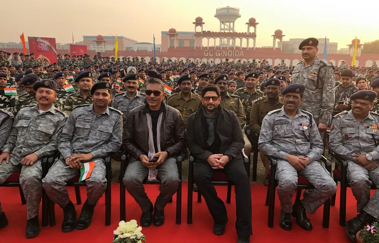 अरशद वारसी और प्रकाश झा ने दिल्ली में आर्मी के जवानो से की मुलाकात