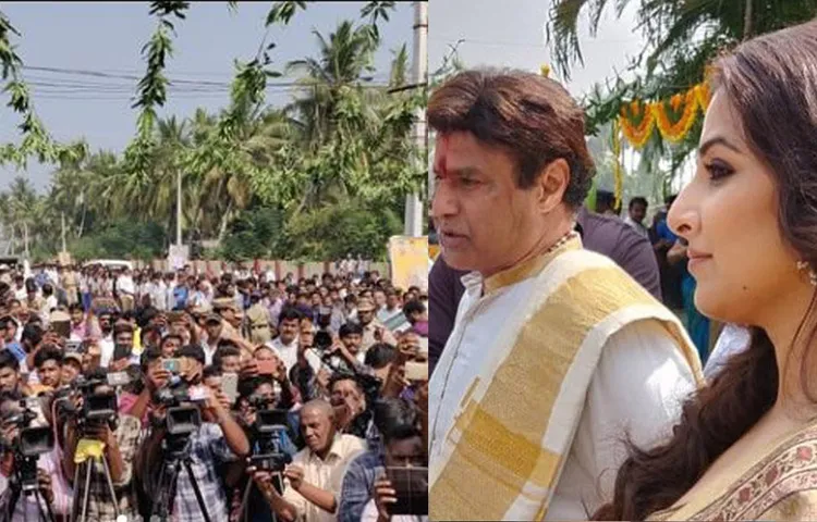 फिल्म की रिलीज़ से पहले 'एनटीआर' के गाँव बड़े बूढों का आशीर्वाद लेने पहुंची विद्या बालन