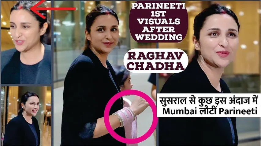 Parineeti Chopra Sports Sindoor And Pink Choora As She Returns To Mumbai 