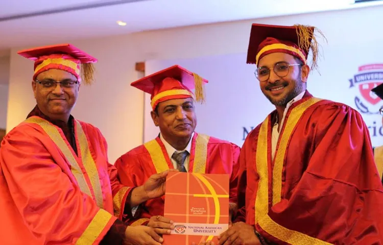 नेशनल अमेरिकन यूनिवर्सिटी में टेरेंस लुईस को मानद डॉक्टर की उपाधि से सम्मानित किया गया