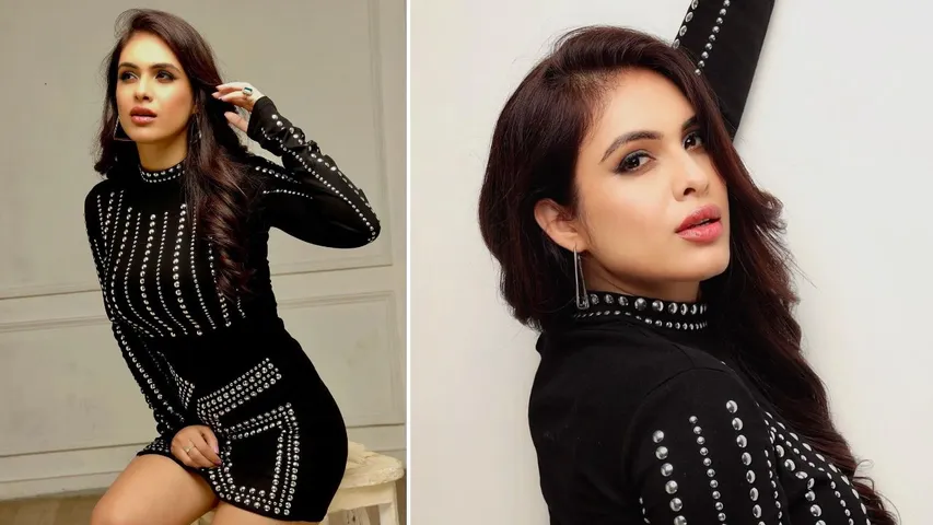Neha Malik did a bold photoshoot in black dress