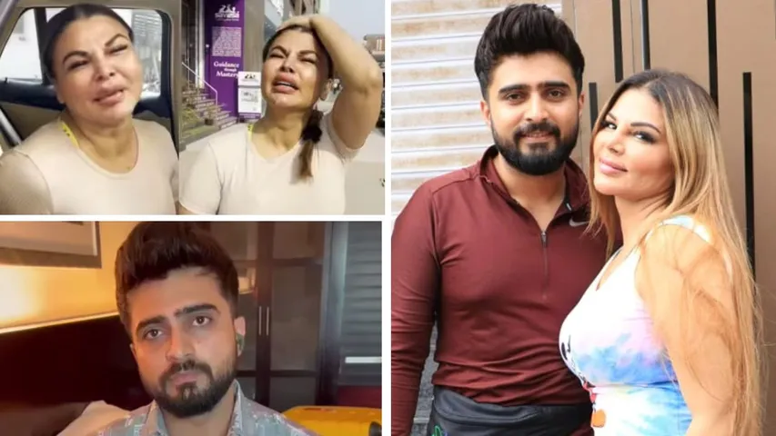 Rakhi Sawant and Adil Khan Durrani 