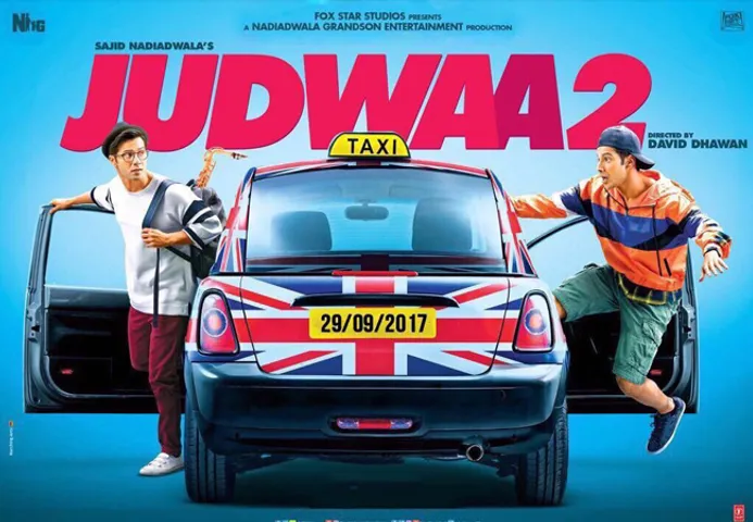 'जुड़वा 2' का पोस्टर रिलीज वरुण धवन के दिखे दो अवतार