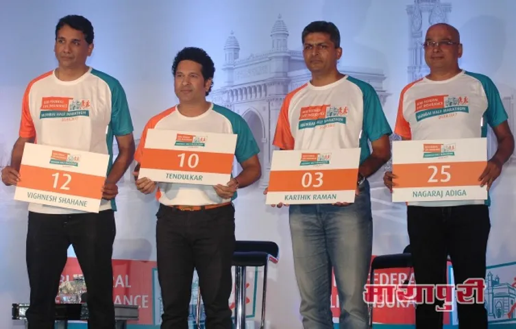 सचिन तेंदुलकर ने की IDBI फेडरल लाइफ इंश्योरेंस मुंबई हाफ मैराथन 2017 की घोषणा