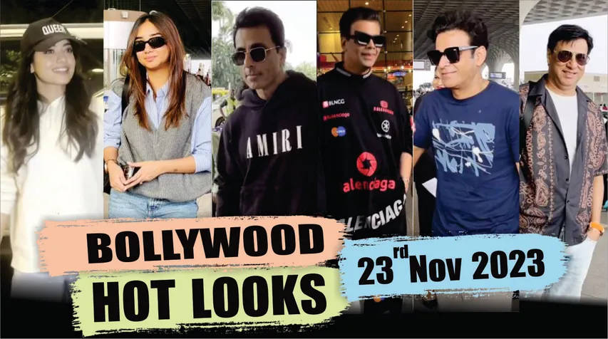 Bollwood Stars look Rashmika Mandanna, karan johar, sonu sood, Manoj Bajpayee 