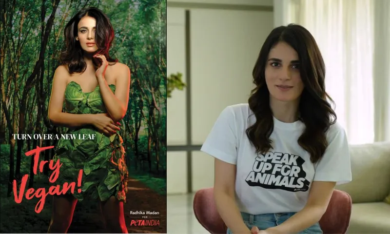PETA India के World Environment Day Vegan Campaign के लिए Green Goddess बनी Radhika Madan 
