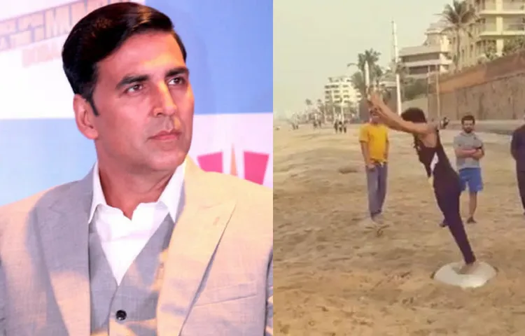 समंदर किनारे खेलते बच्चों को देख अक्षय ने दिया उन्हें यह खास तोहफा