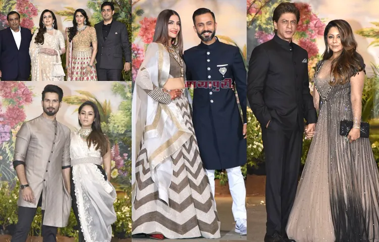 PICS: सोनम-आनंद के ग्रैंड रिसेप्शन में शाहरुख-सलमान समेत पहुंचा पूरा बॉलीवुड