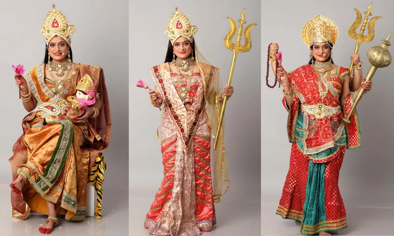 Navratri Goddess Name List : एक्ट्रेस एकता जैन ने नवरात्रि फोटोशूट के लिए माँ दुर्गा के 9 रूप धारण करके किया अलग प्रयास