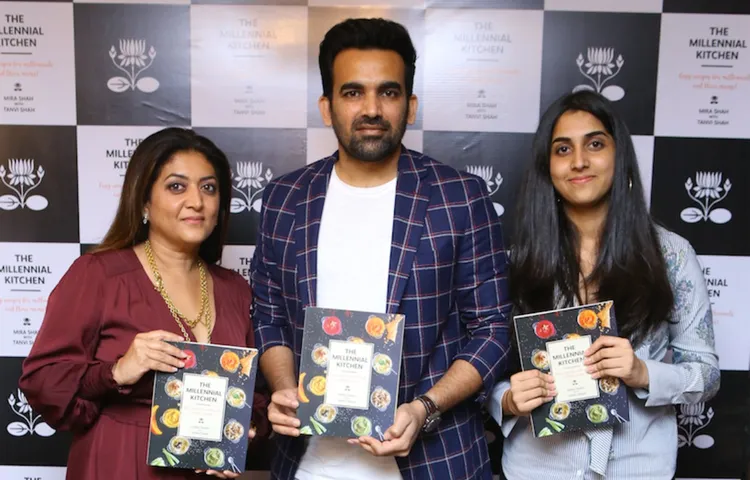 मां और बेटी द्वारा लिखी गई किताब ‘द मिलेनियल किचन’ के लॉन्च पर पहुंचे ज़हीर खान