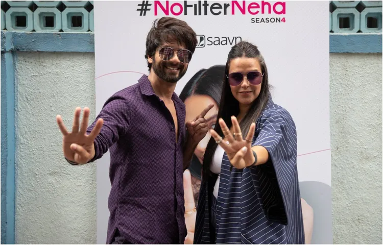 शाहिद कपूर ने नेहा धूपिया के चैट शो ‘नो फिल्टर नेहा’ के चौथे सीजन के लिए किया शूट