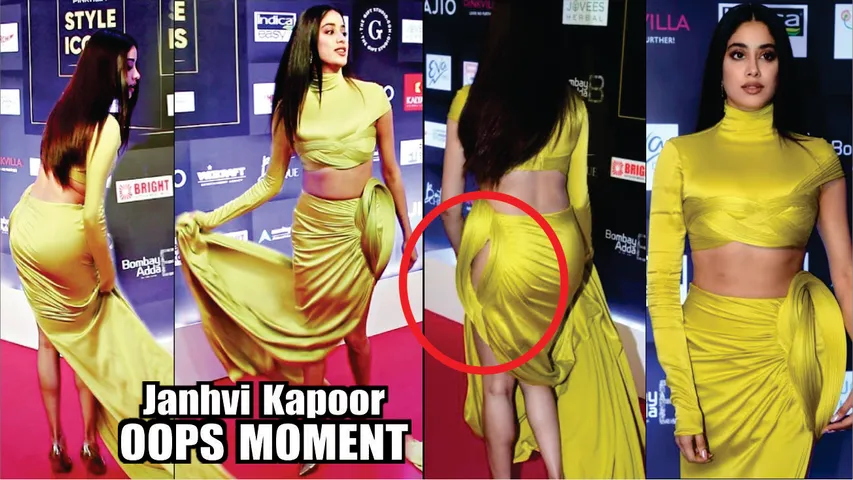 Janhvi Kapoor Oops Moment at Pinkvilla Style Icons Awards 2023 