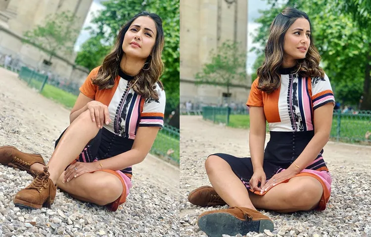 पेरिस की सड़कों पर मस्ती करते हुए हिना खान ने शेयर की तस्वीरें, दिखा क्यूट अंदाज