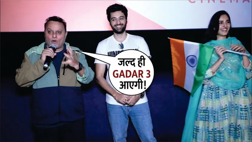 Utkarsh Sharma, Anil Sharma & Simrat Kaur Celebrate Success Of Gadar 2 With Fans