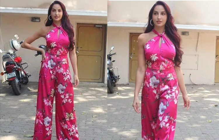 हॉट ड्रेस में महबूब स्टूडियो के बाहर स्पॉट नोरा फतेही, खूबसूरत तस्वीरें आई सामने