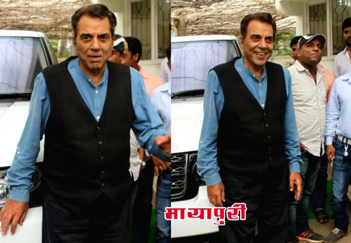 संतोष शिवम् की शॉर्ट फिल्म ‘ड्रीमकेचर’ में अपनी आवाज़ देने स्टूडियो पहुंचे धर्मेन्द्र