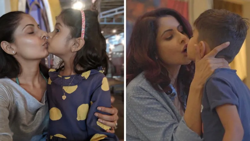 Chhavi Mittal lip kiss Post