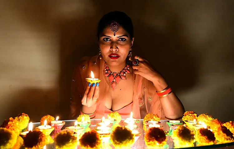 बॉलीवुड एक्ट्रेस वैशाली भूर्जर ने पारंपरिक तरीके से मनाई दिवाली