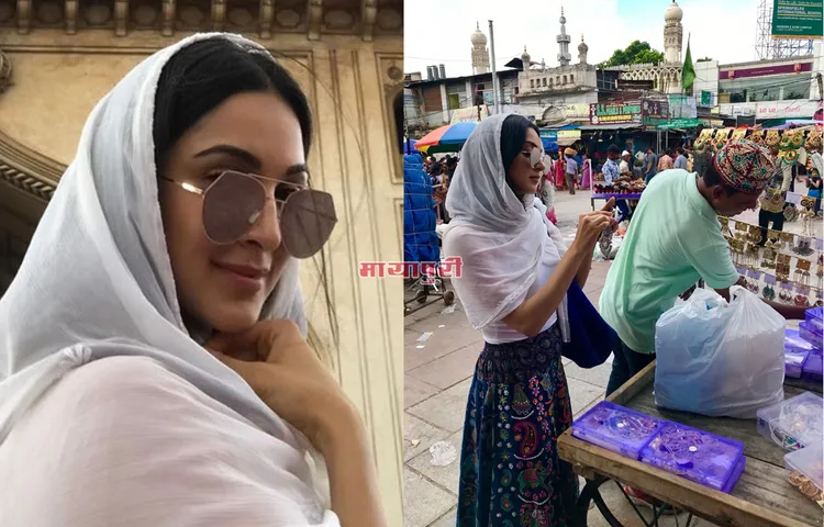हैदराबाद के चारमीनार में शॉपिंग करती नजर आई कियारा आडवाणी