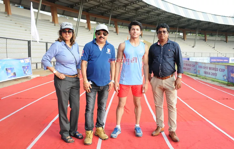 फिल्म ‘तेज़ रफ़्तार’ की टीम ने महत्वपूर्ण दृश्य के स्थान पर मीडिया को संबोधित किया