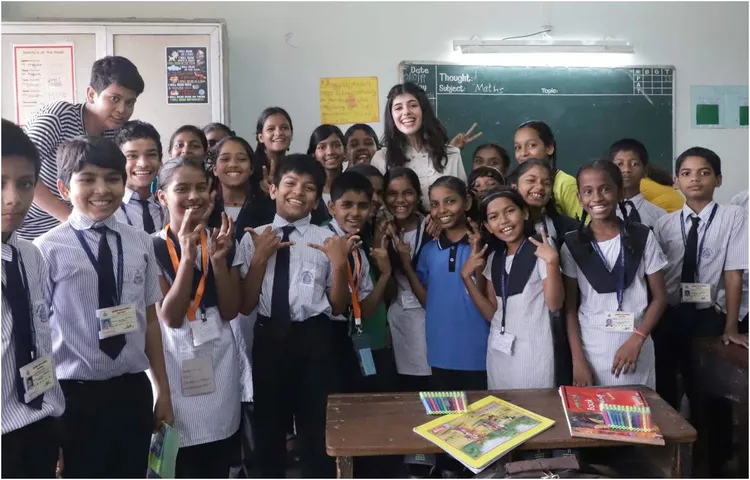 संजना सांघी ने ‘टीच फ़ॉर इंडिया’ के बच्चों के साथ अपने सपनों को शेयर किया