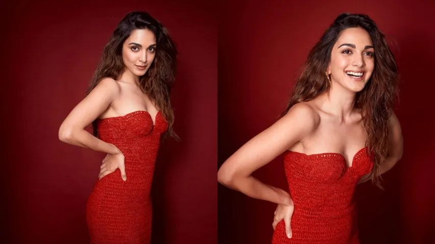 Kiara Advani Photos: रेड बॉडीकॉन ड्रेस में कियारा आडवाणी ने इंटरनेट पर लगाई आग