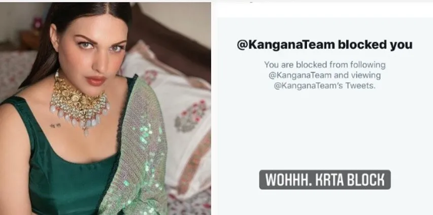 Himanshi Khurana को कंगना रनौत ने किया ब्लॉक, कंगना के खिलाफ केस दर्ज