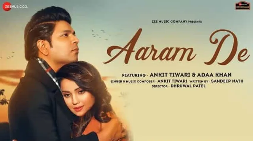 ‘आराम दे’ के लिए लोकप्रिय अभिनेत्री अदा खान ने गायक अंकित तिवारी के साथ काम किया
