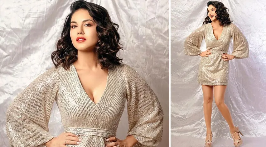 सनी लिओनी ने व्हाइट शिमर शॉर्ट ड्रेस में फोटोस शेयर करे फेंस को कहा ‘गुड नाईट’
