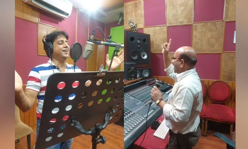 "द ब्लाइंड वर्ड" का दूसरा गीत अलका याग्निक के स्टूडियो ए.बी में रेकॉर्ड हुआ