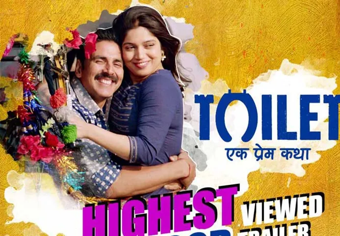 सोशल मीडिया पर छाया अक्षय की 'टॉयलेट एक प्रेम कथा' ट्रेलर बनाया ये रिकॉर्ड आप भी देखें 