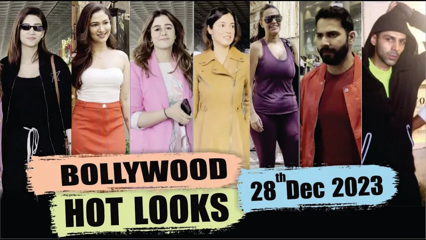 Bhumi Pednekar, Kriti Sanon, Nupur Sanon, Varun & Other Celebs look