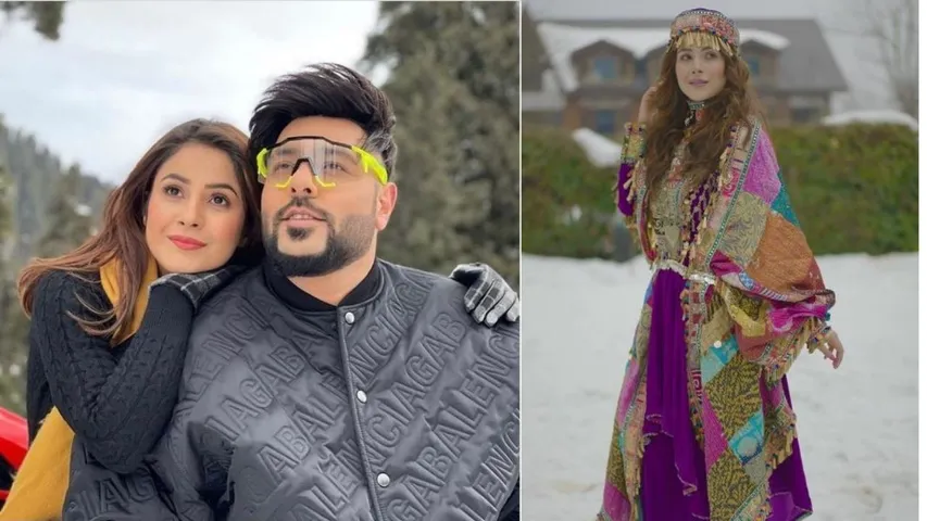 शहनाज गिल कश्मीर में बादशाह के साथ कर रही हैं शूटिंग, तस्वीरें वायरल