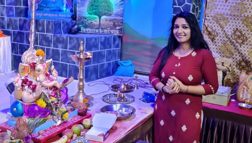 अभिनेत्री ऐश्वर्या अरोड़ा: मैंने गणपति भगवान को अपना भईया बना लिया