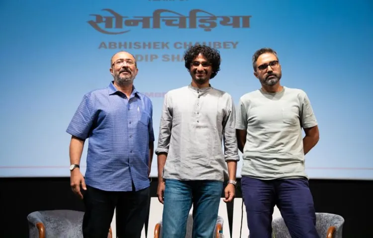 व्हिसलिंग वुड्स इंटरनेशनल पहुंची ‘सोनचिड़िया’ की टीम, कहा- फिल्में आज महीनों के अनुसंधान और पर्यावरण की समझ का परिणाम हैं