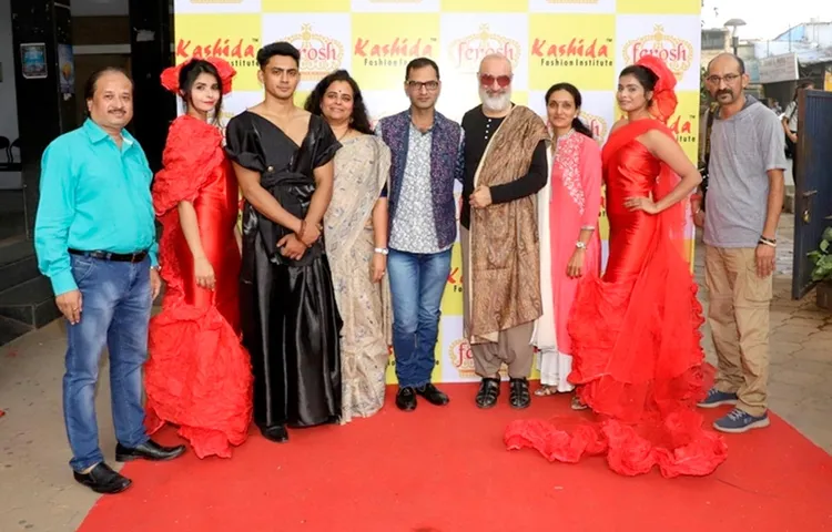 काशीदा फैशन इंस्टीट्यूट में प्रसिद्ध बॉलीवुड डिजाइनर कवलजीत सिंह ने सिखाये बिना सिलाई के आउटफिट