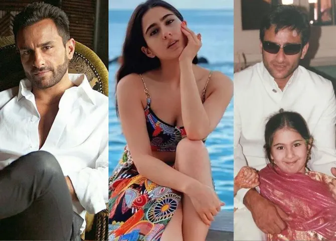 सारा अली खान ने पिता सैफ अली खान के बर्थडे पर तस्वीरें शेयर कर किया विश!