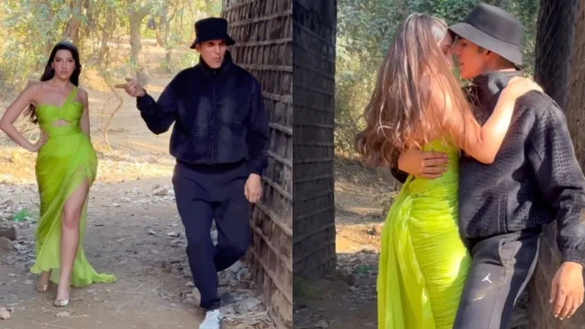 Akshay Kumar tries to woo Nora Fatehi in new dance video, fans tag Twinkle Khanna