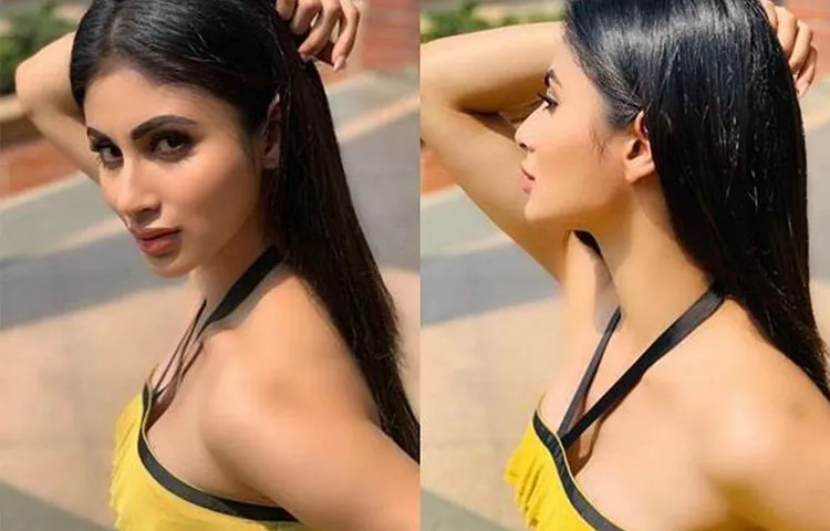 यैलो कलर की सेक्सी ड्रेस पहन मौनी ने करवाया फोटोशूट , वायरल हुई तस्वीरें