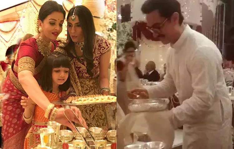 ईशा अंबानी की शादी में अमिताभ, आमिर सहित कई बॉलीवुड स्टार्स ने मेहमानों को परोसा खाना