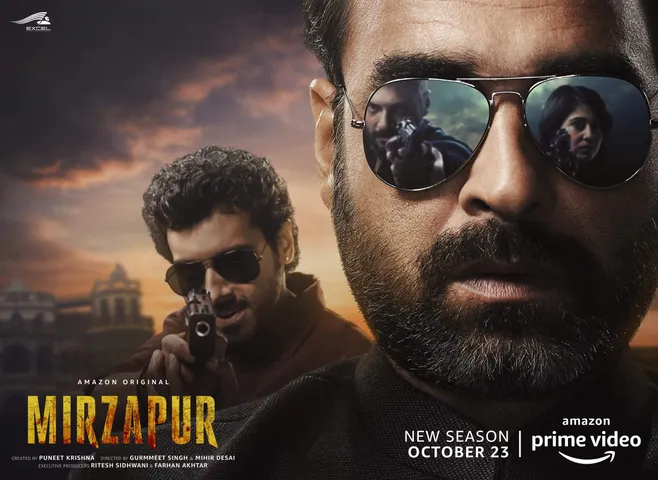 अमेज़ॅन प्राइम वीडियो और एक्सेल मीडिया और एंटरटेनमेंट का बहुप्रतीक्षित अनावरण अमेज़ॅन ऑरिजिनल सीरीज़ - मिर्जापुर सीजन 2