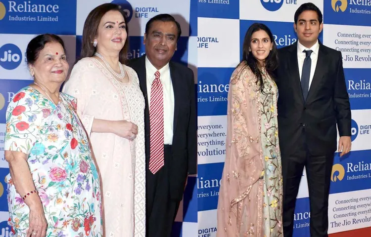 मुंबई में आयोजित कंपनी की 42 वीं वार्षिक आम बैठक में शामिल हुआ अंबानी परिवार