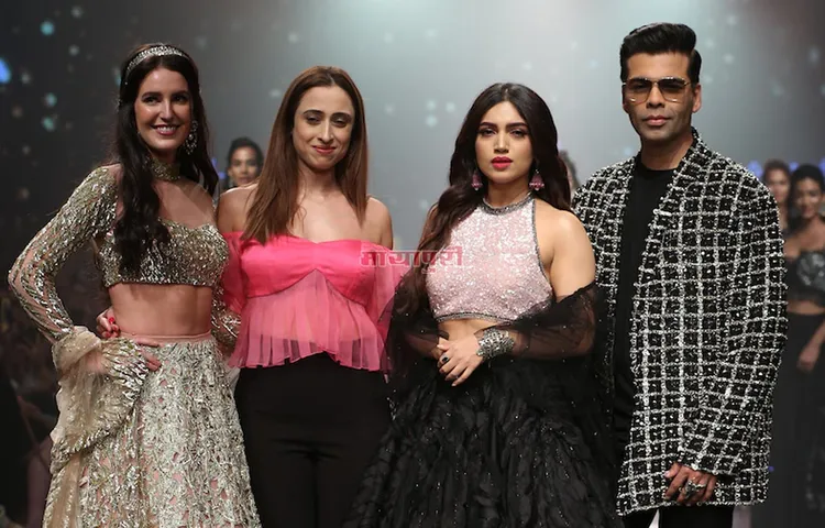 लैक्मे फैशन वीक में श्रिया सोमी के शो स्टॉपर बने करण जौहर, भू‍मि‍ पेडनेकर और इसाबेल कैफ