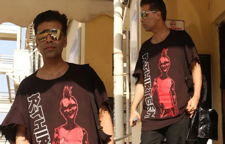फिल्म '2.0' देखने पहुंचे करण जौहर, कूल लुक में सिनेमाघर के बाहर हुए स्पॉट