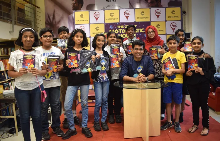 बृजेश लूथरा ने हाल ही में क्रॉसवर्ड बुकस्टोर में बच्चों के लिए ग्रेट मोटो-मैटिक हाउस फिक्शन को लॉन्च किया