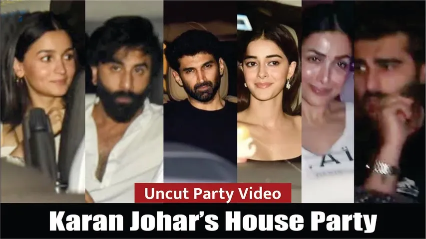 Alia Bhatt, Ranbir, Malaika, Arjun, Ananya, Aditya & Other Celebs Arrive At Karan Johar House Party