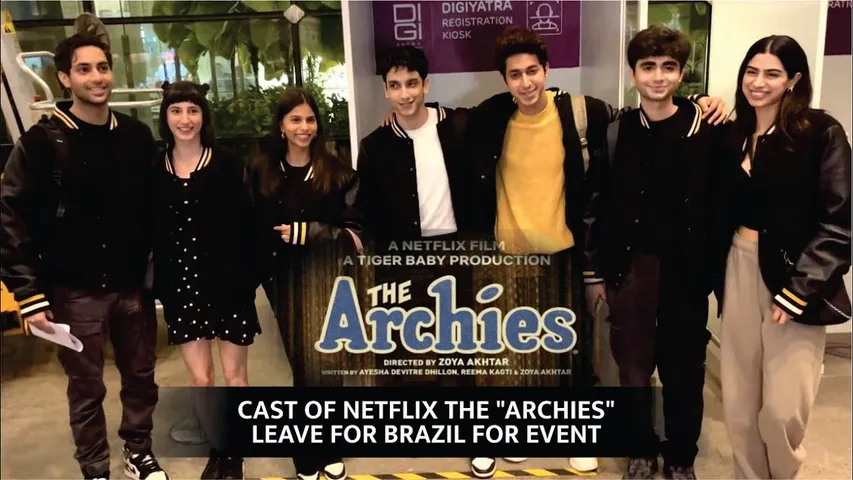 Suhana Khan, Khushi Kapoor, Agastya Nanda and the Archies team head to Brazil for the TUDUM Event