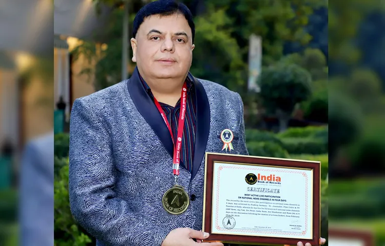 जाने माने पत्रकार और फिल्म समीक्षक प्रदीप सरदाना का अनूठा रिकॉर्ड ‘इंडिया बुक ऑफ़ रिकार्ड्स’ में दर्ज