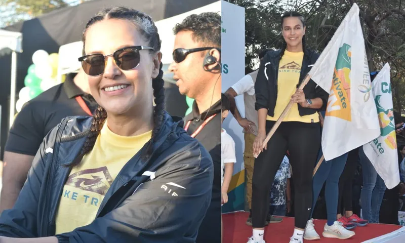 Neha Dhupia ने 'एप्टीवेट चैंपियन रन फॉर किड्स' की मेजबानी की