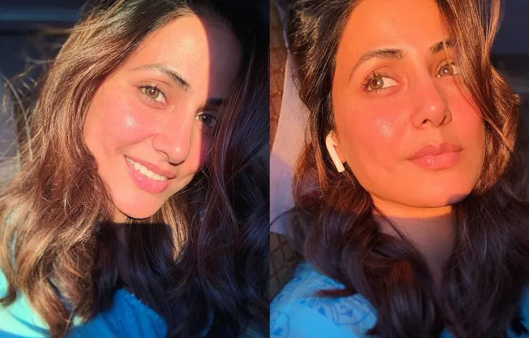तबियत ठीक होते ही  हिना खान ने शेयर कि तस्वीरें , बिना मेकअप के भी दिखा खूबसूरत अंदाज